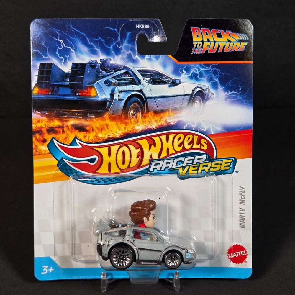 Hot Wheels Racer Verse Marty McFly Back to the Future New On Card 2025